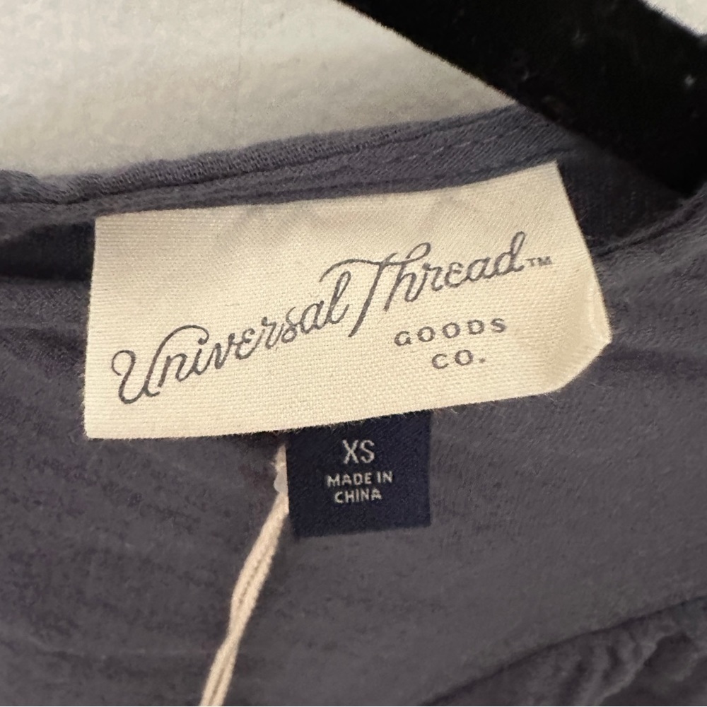 NWT- Universal Thread Womens A Line‎ Dress Gray Ombre Keyhole Back Long Sleeve - Picture 3 of 9